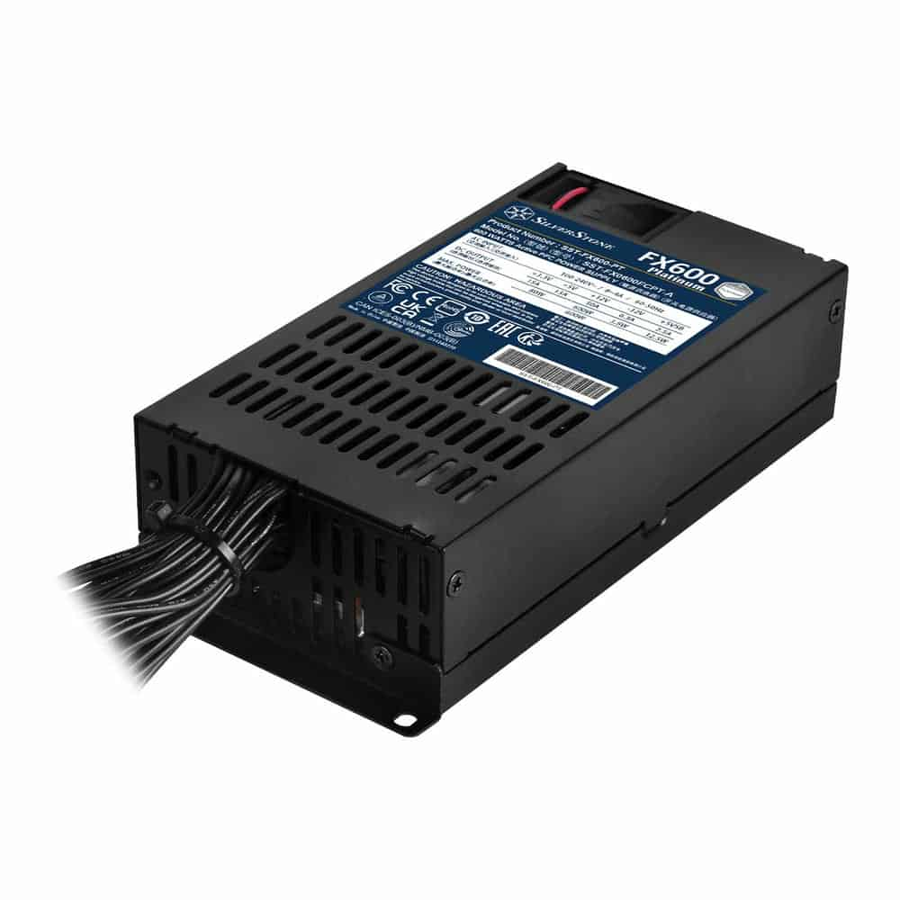 (image for) SilverStone 600 Watt Fully Wired 80+ Platinum Flex-ATX PSU/Power Supply